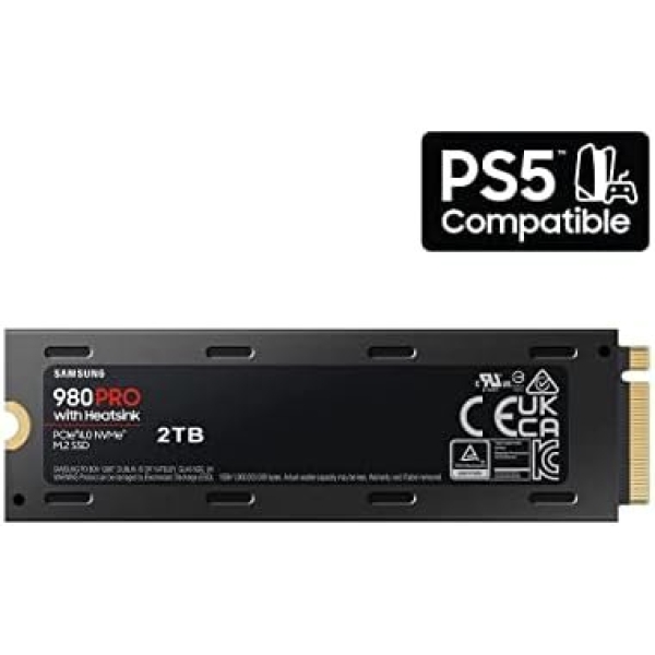 SAMSUNG 980 PRO SSD with Heatsink 2TB PCIe Gen 4 NVMe M.2 Internal Solid State - Image 2