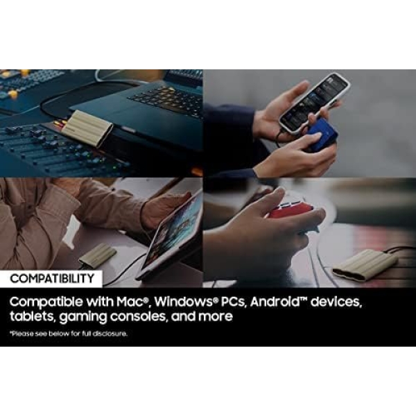 SAMSUNG T7 Shield 4TB, Portable SSD, up-to 1050MB/s, USB 3.2 Gen2, Rugged - Image 2