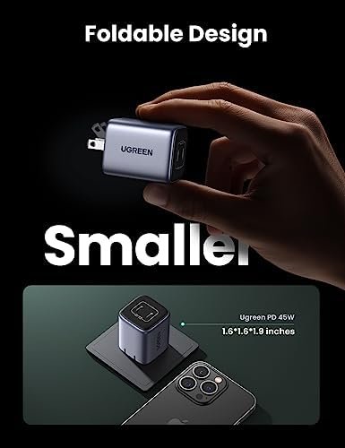 UGREEN 45W USB C Charger, Nexode GaN Dual Foldable PPS Charger Block Support - Image 6