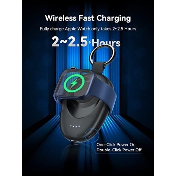 GagaKing for Apple Watch Charger, Portable iWatch Charger Wireless Magnetic - Image 4