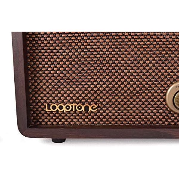 LoopTone FM AM Radio Retro Wood Radio with Bluetooth Play Mp3 - Image 7