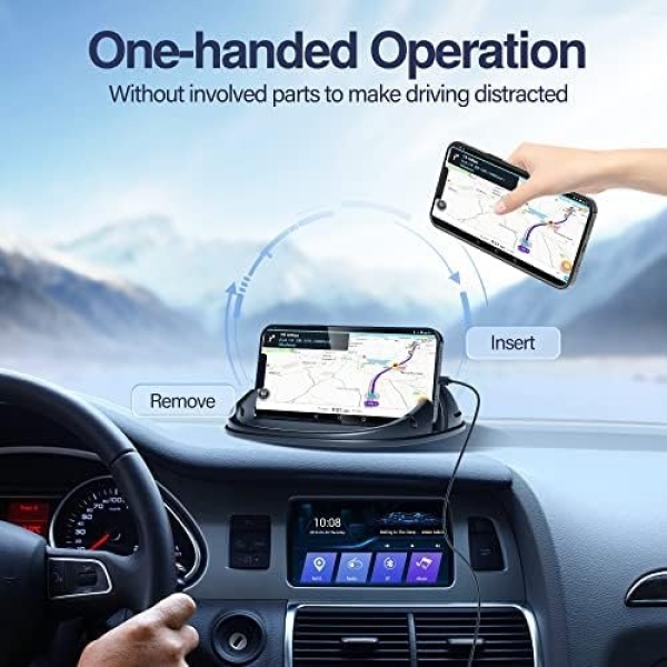 Loncaster Car Phone Holder, Car Phone Mount Silicone Car Pad Mat - Image 3