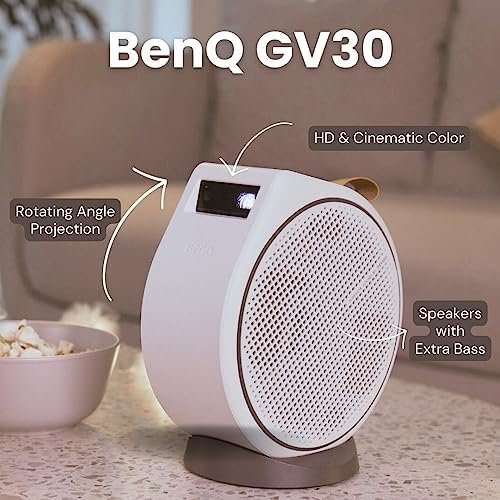 BenQ GV30 LED Portable Ceiling Projector with 135˚ Rotating Angle Projection - Image 2