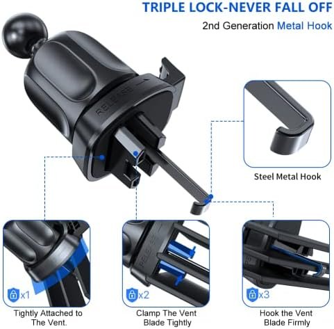 Miracase Upgraded-2nd Generation Universal Phone Holder for Car, Air Vent Car - Image 3